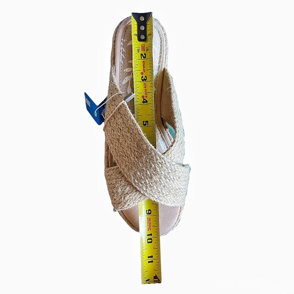 NIB Natural Jute Espadrilles Slides by MTNG SHOES Size 40 - Picture 6 of 9